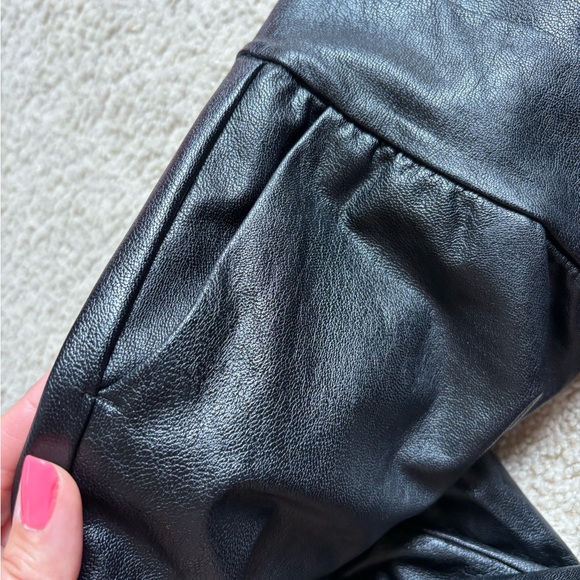 Commando black faux Leather jogger Pants - Picture 5 of 6